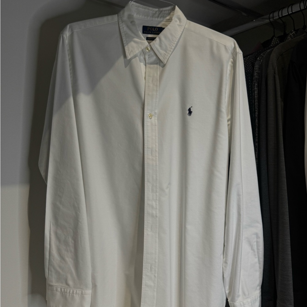 Ralph Lauren Men's Classic White Dress Shirt